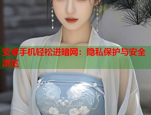 安卓手机轻松进暗网：隐私保护与安全浏览  第2张