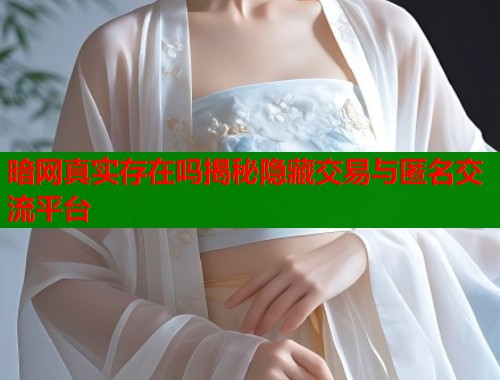 暗网真实存在吗揭秘隐藏交易与匿名交流平台