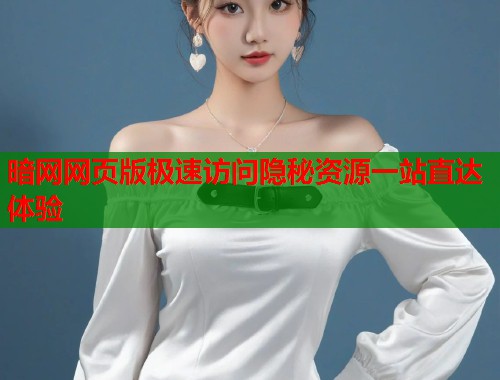 暗网网页版极速访问隐秘资源一站直达体验  第2张