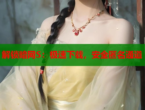 解锁暗网S：极速下载，安全匿名通道