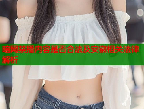 暗网禁播内容是否合法及安徽相关法律解析