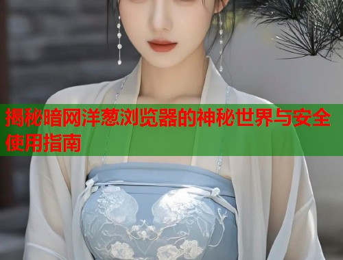 揭秘暗网洋葱浏览器的神秘世界与安全使用指南
