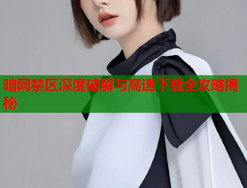 暗网禁区深度破解与高速下载全攻略揭秘  第1张