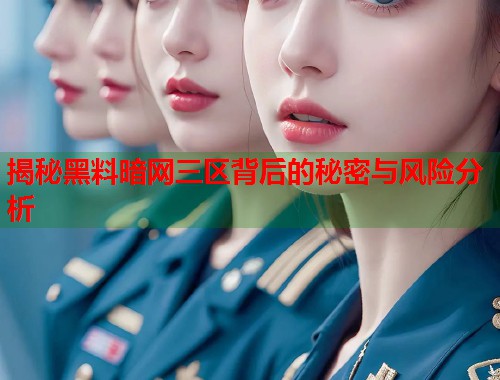 揭秘黑料暗网三区背后的秘密与风险分析  第1张