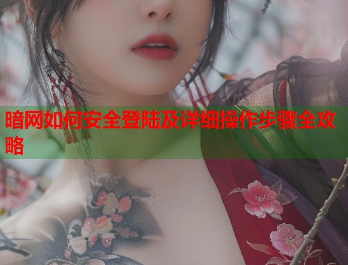 暗网如何安全登陆及详细操作步骤全攻略
