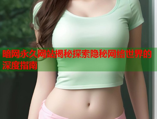 暗网永久网站揭秘探索隐秘网络世界的深度指南