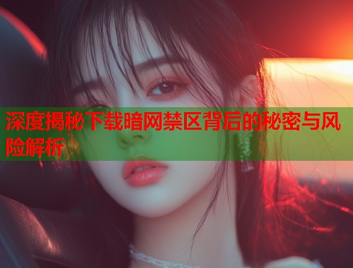 深度揭秘下载暗网禁区背后的秘密与风险解析