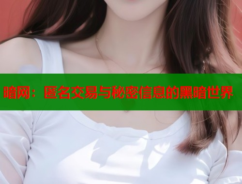 暗网：匿名交易与秘密信息的黑暗世界