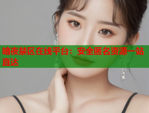 暗夜禁区在线平台：安全匿名资源一站直达