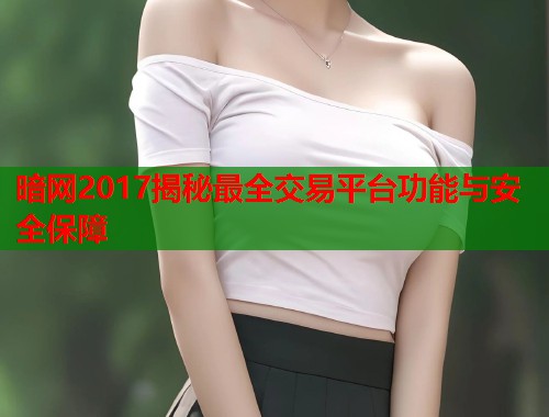 暗网2017揭秘最全交易平台功能与安全保障