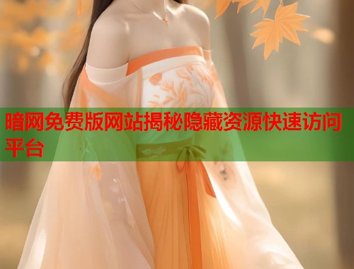 暗网免费版网站揭秘隐藏资源快速访问平台