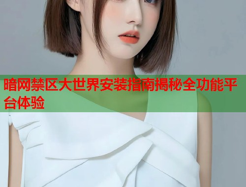 暗网禁区大世界安装指南揭秘全功能平台体验  第2张