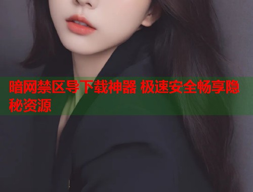 暗网禁区导下载神器 极速安全畅享隐秘资源