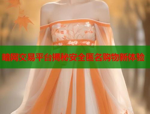 暗网交易平台揭秘安全匿名购物新体验